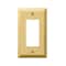 Amerelle Wall Plate, Number of Gangs: 1 Steel, Polished Brass Finish, Brass 163RBR - alternate 1
